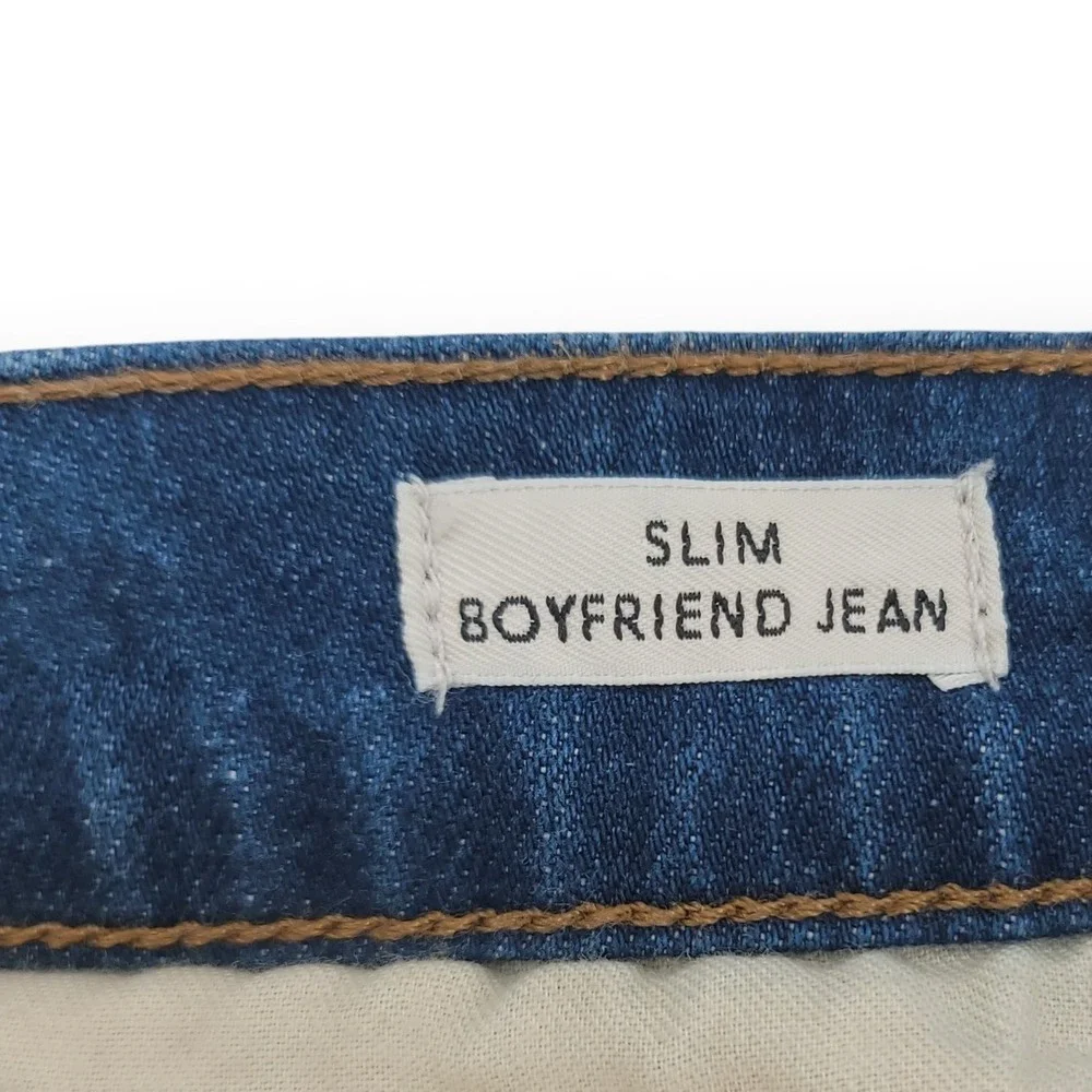 J.Crew Womens 27P Slim Boyfriend Jeans Stretch‎ Denim Blue Casual